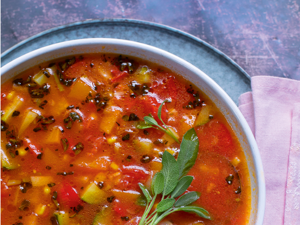 sütőtökös minestrone