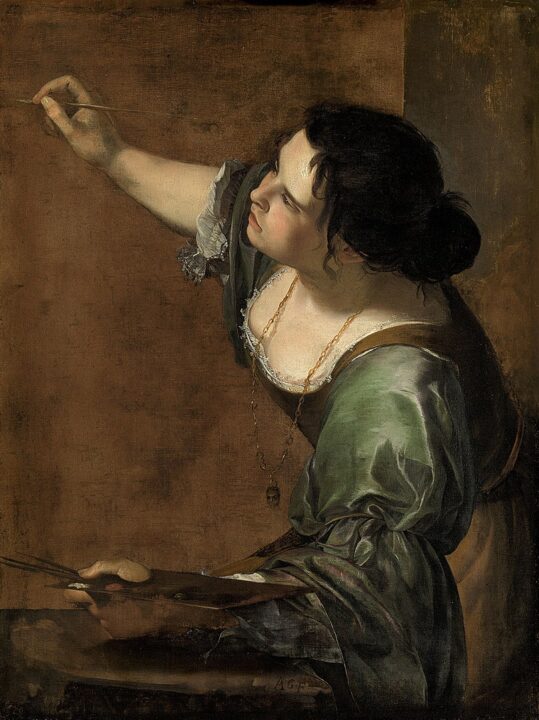 fontos női festőművészek Artemisia Gentileschi Önarckép