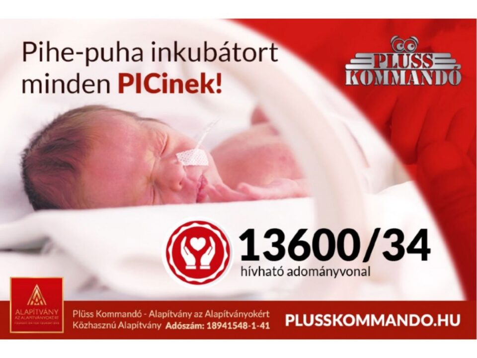 plüss kommandó koraszülött baba segítség adomány