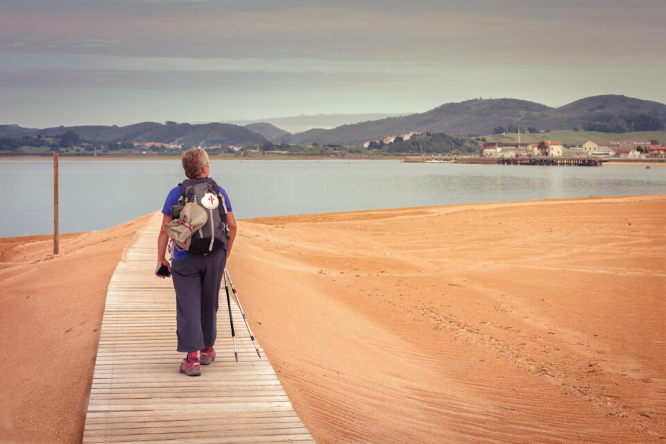 Camino, sétáló túrázó