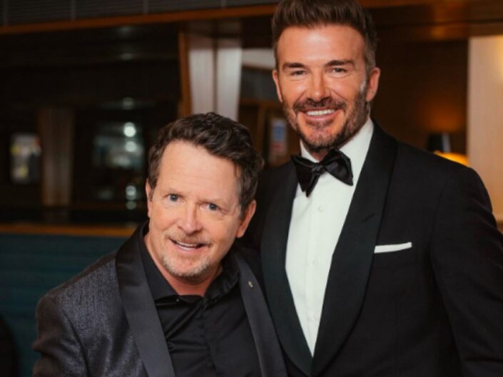 david-beckham-michael-j-fox-bafta