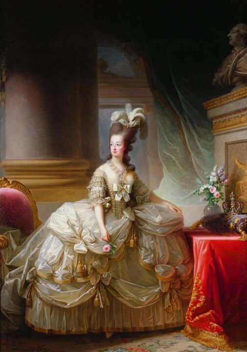 marie antoinette divat rose bertin A királyné 1778-ban a francia festőnő, Élisabeth Vigée Le Brun olajfestményén 