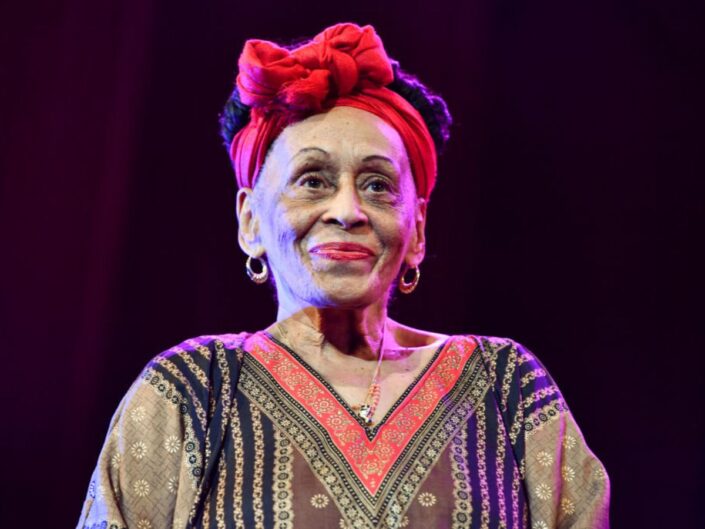 Omara Portuondo a 34. Nemzetközi Jazz Plaza Fesztiválon a Teatro Nacionalban 2019. január 17-én Havannában, Kubában (Fotó: Erika Goldring/Getty Images)