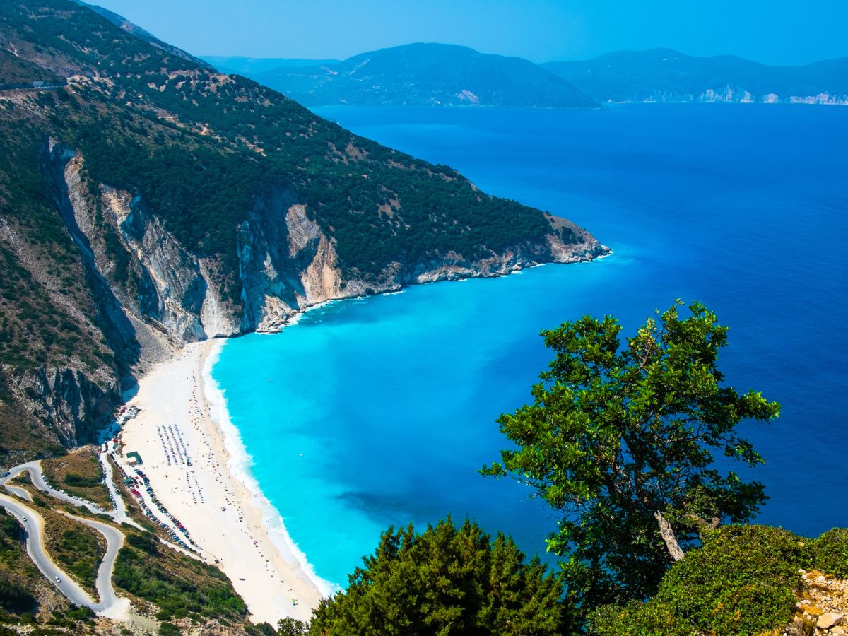 Myrtos strand, Görögország