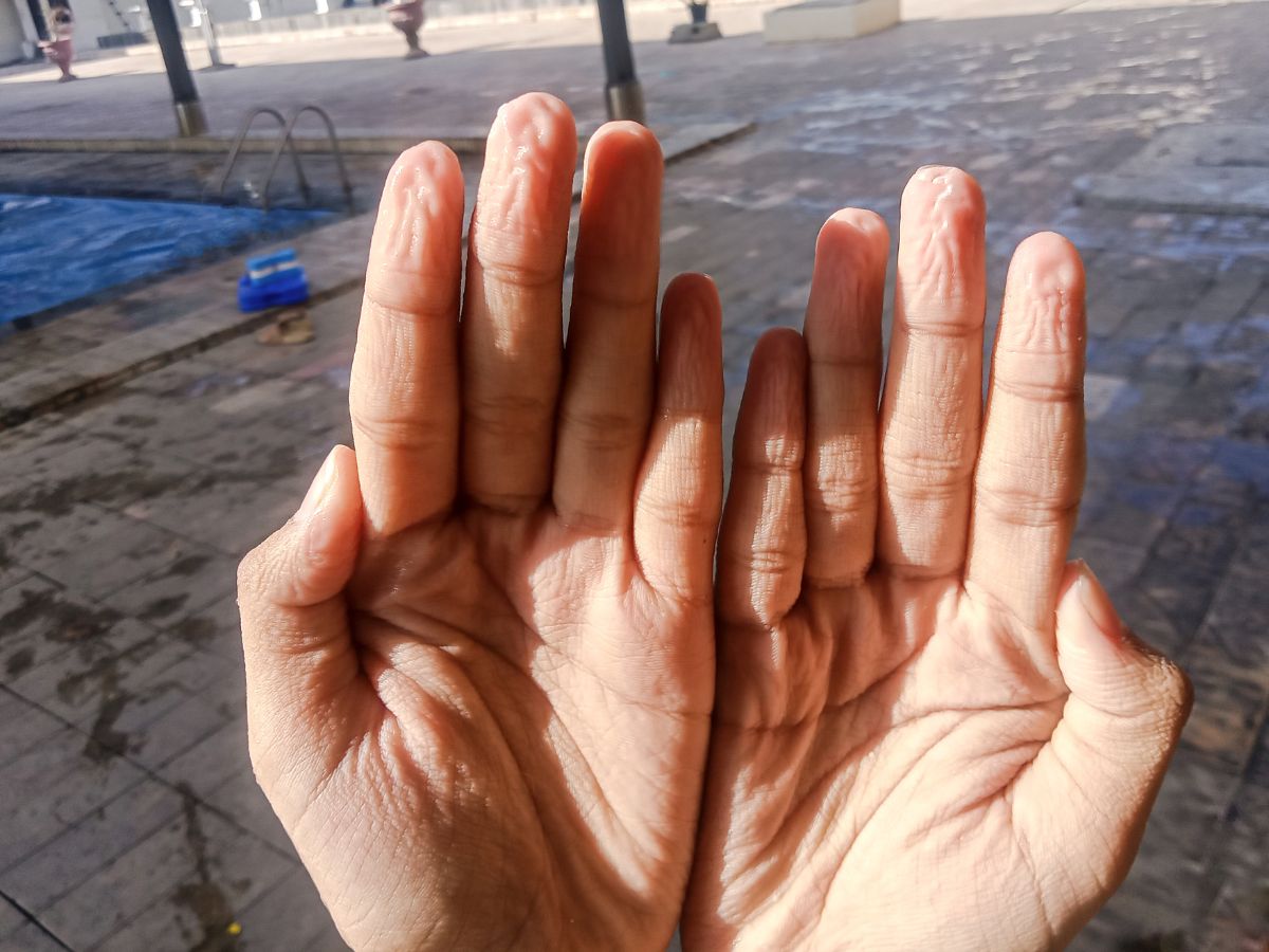 ráncos ujjak víz strand