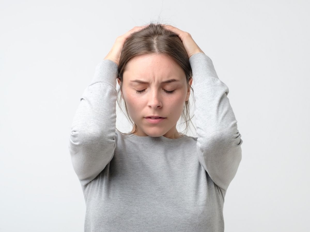 stresszes nő