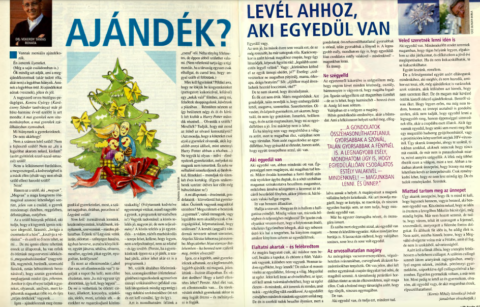 karacsonyi-ajandek-vekerdy-tamas - Nők Lapja