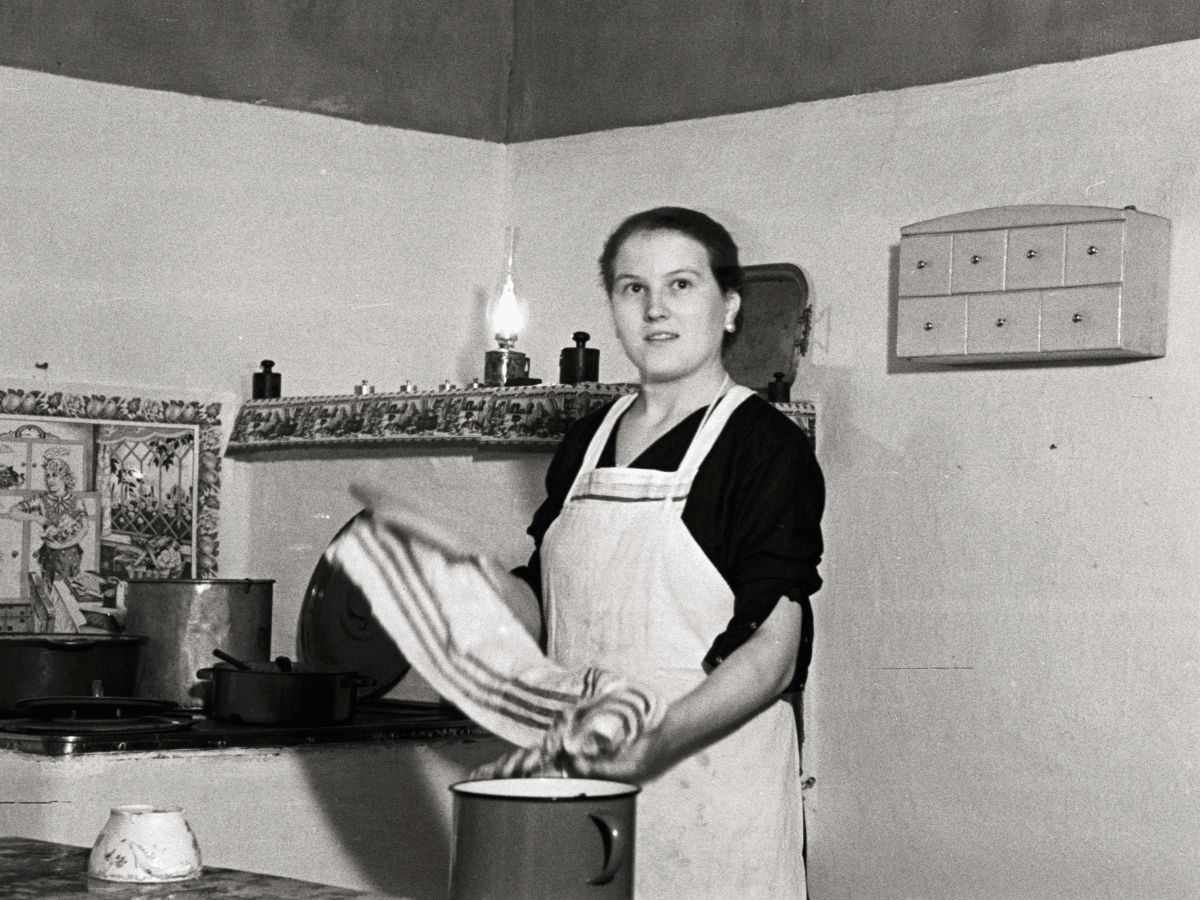Nő főz Fortepan