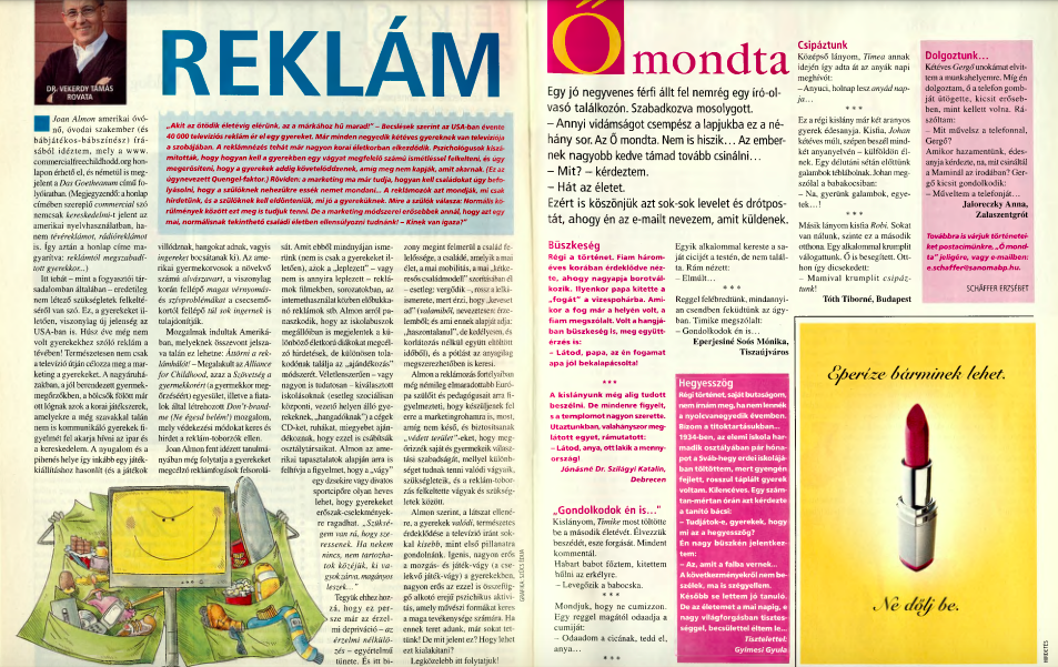 reklamok-hatasa-vekerdy-tamas - Nők Lapja reklámok hatása vekerdy tamás