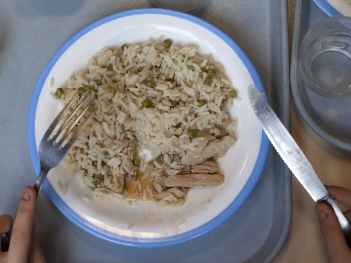 menzás ebéd rizs hús