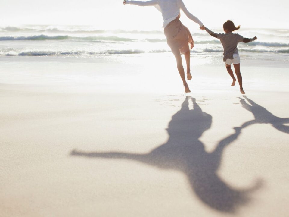 strand nyaralás anya