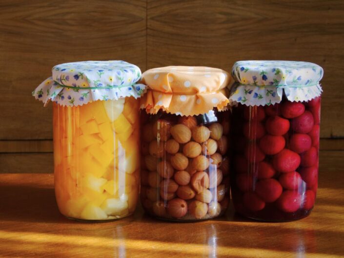 befőttek kamra kompót