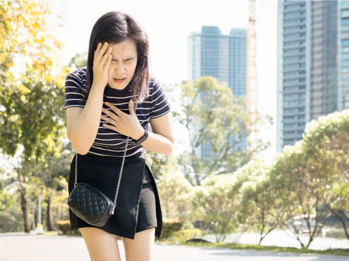 nő rosszul lett a napon