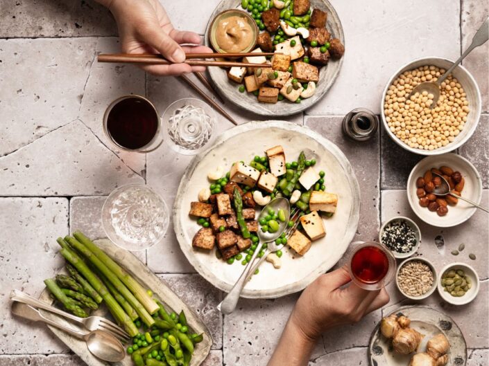 vega és vegén ételek, keleti konyha