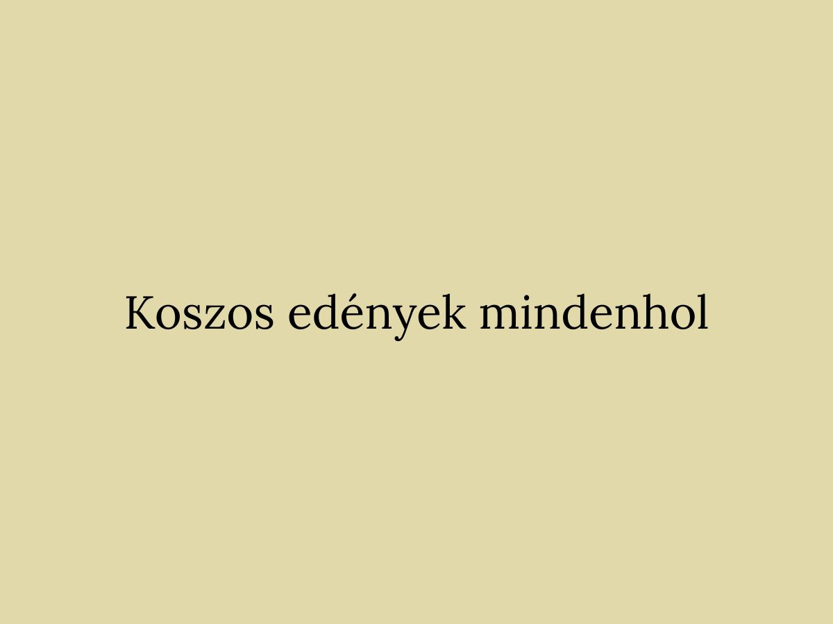 Koszos edények mindenhol