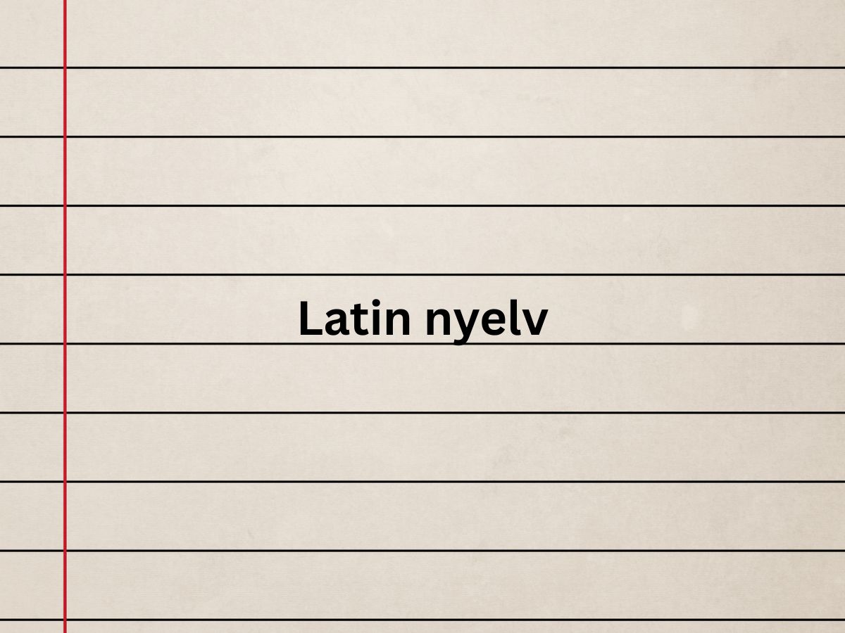Latin nyelv