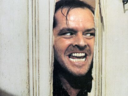 Jack Nicholson a Ragyogás egyik ikonikus jelenetében