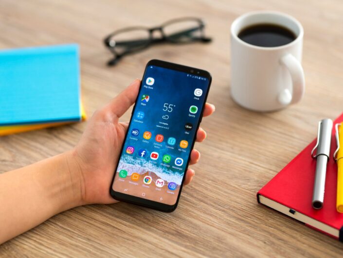 okostelefon android mobil