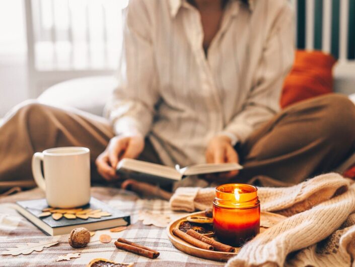 ősz, kuckózás, cozy