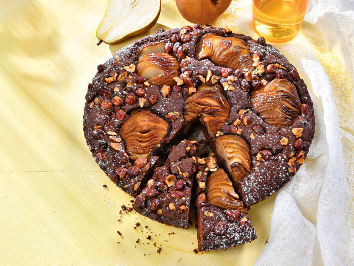 kakaós körtetorta mogyoróval