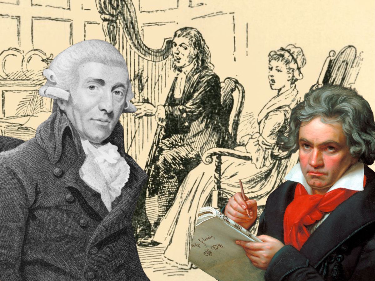 Ludwig van Beethowen Joseph Haydn barokk zenekar rajz