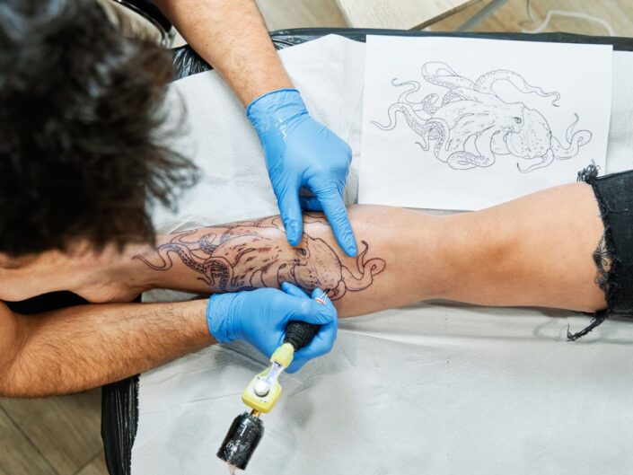 tetoválás kar polip