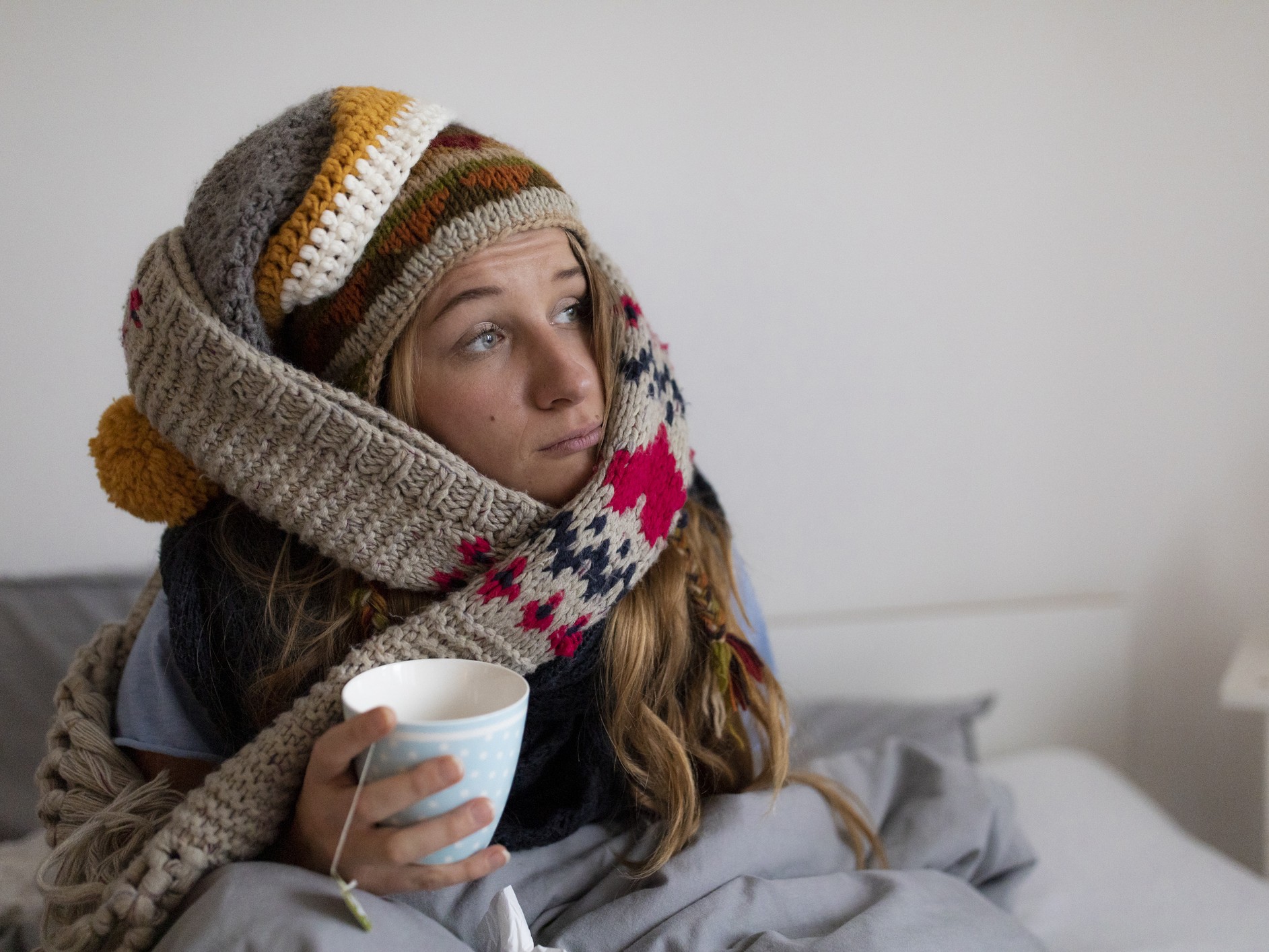 bebugyolált beteg nő