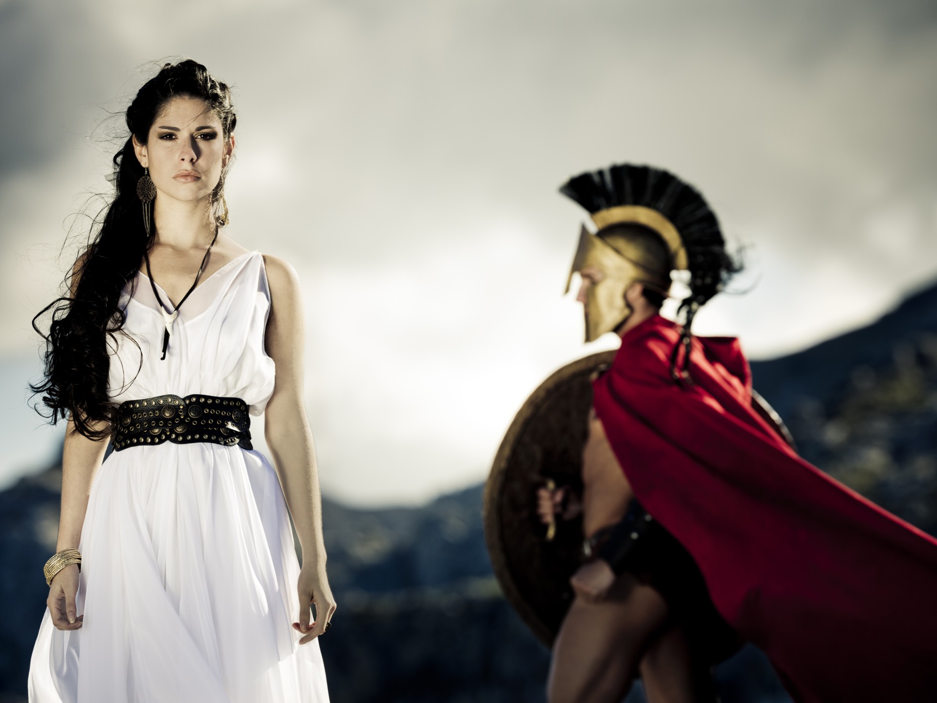 római ruhás nő és férfi