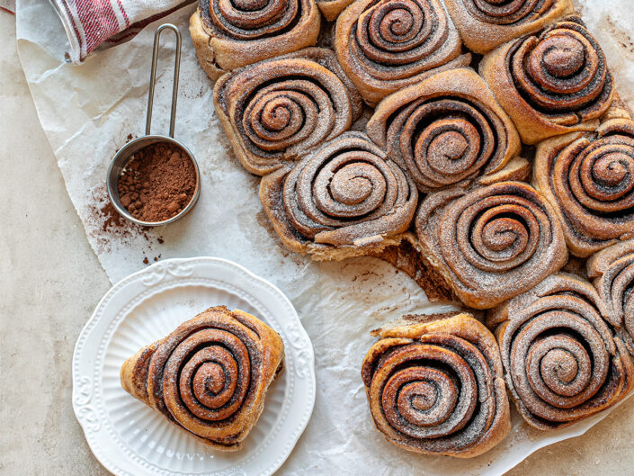 Fahéjas, kakaós tönkölycsiga