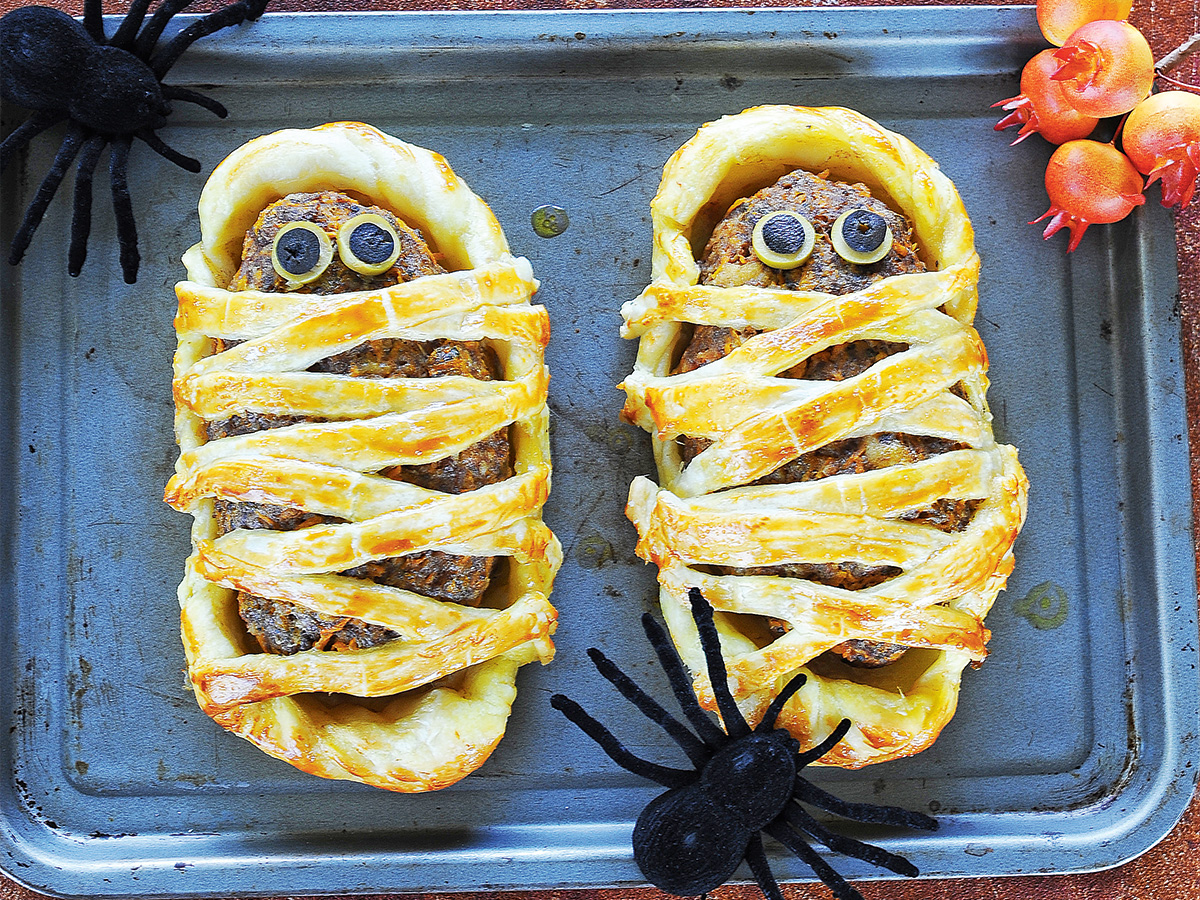 Múmiafasírt (sütőtökös fasírt leveles tésztában)