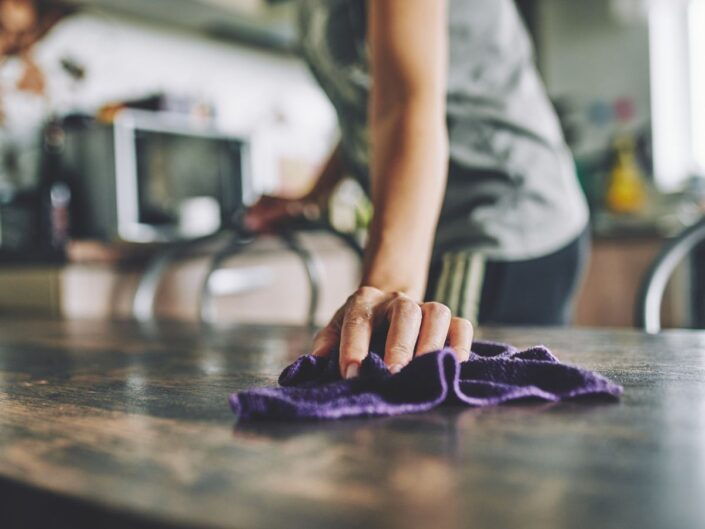 rongy törlés asztal