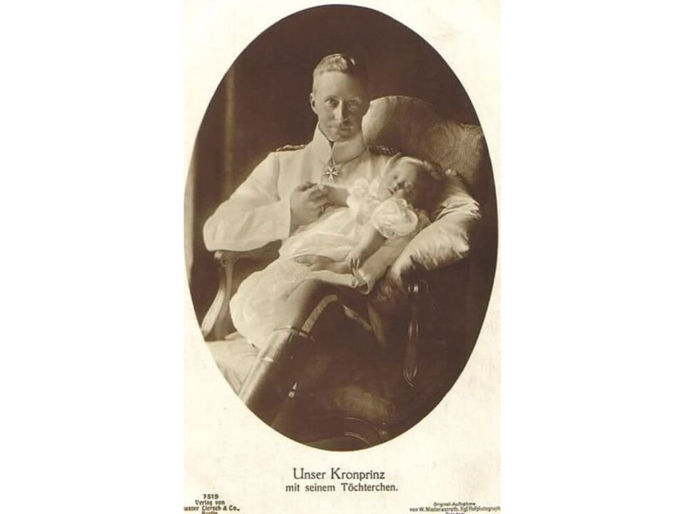 Alexandrina hercegnő apjával, Vilmos német koronaherceggel