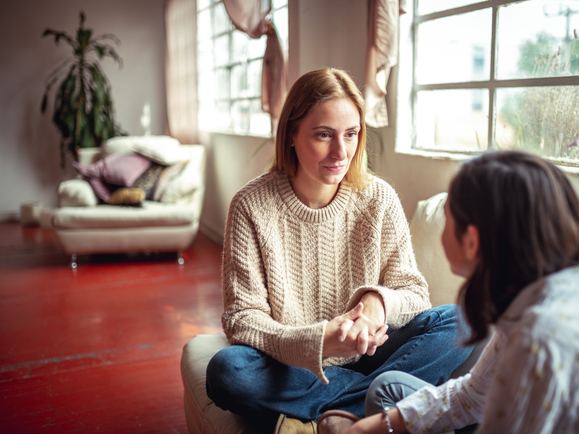anya és lánya beszélget