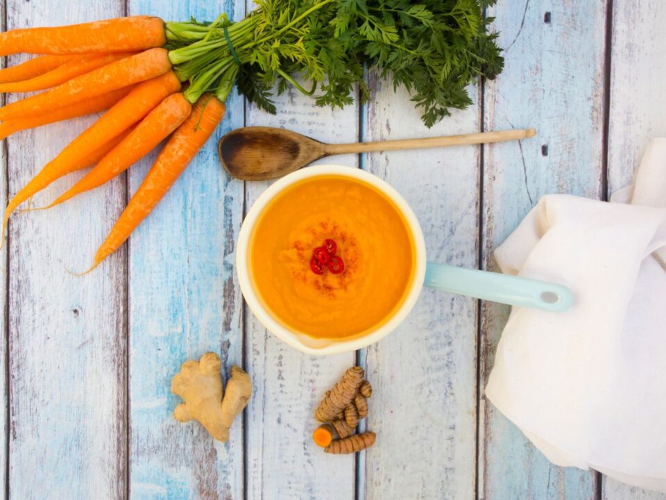 gyömbéres sárgarépaleves 