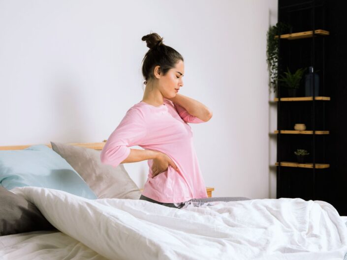 nő hátfájás ágy matrac