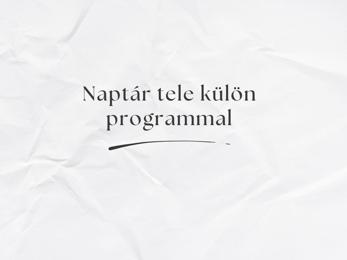 külön programok