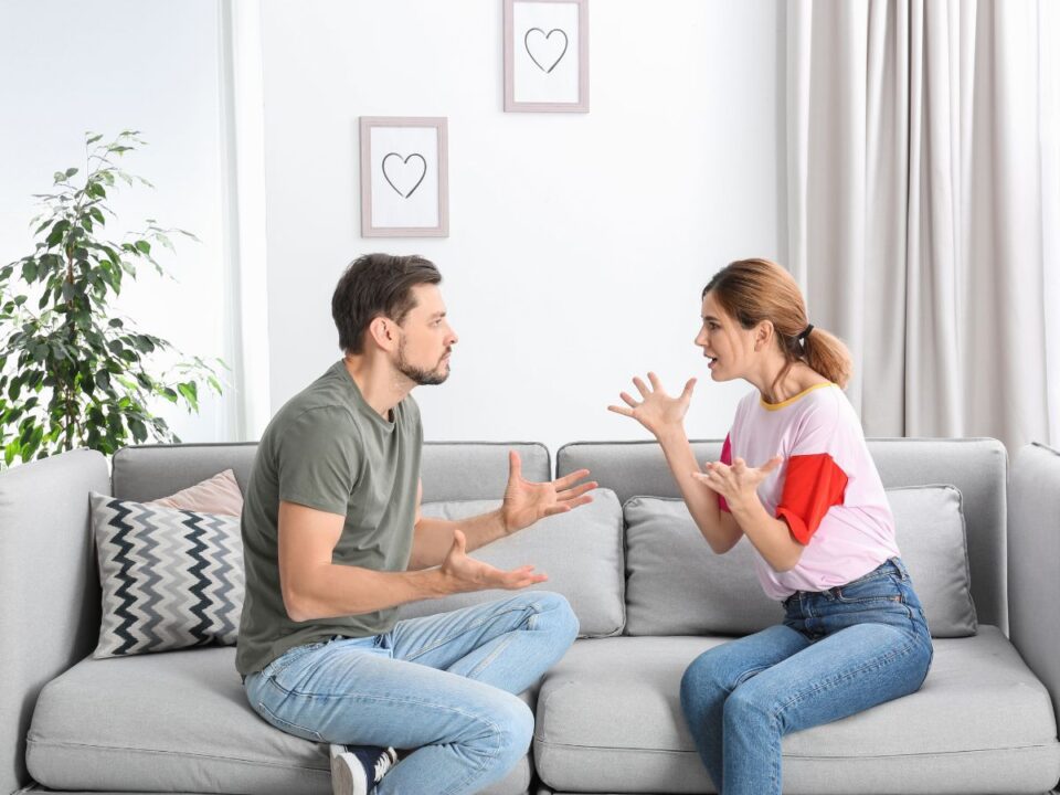 veszekedő pár