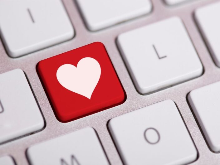 billentyűzet szívvel