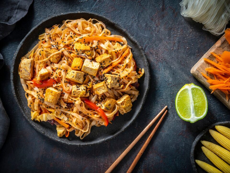 vegetáriánus pad thai