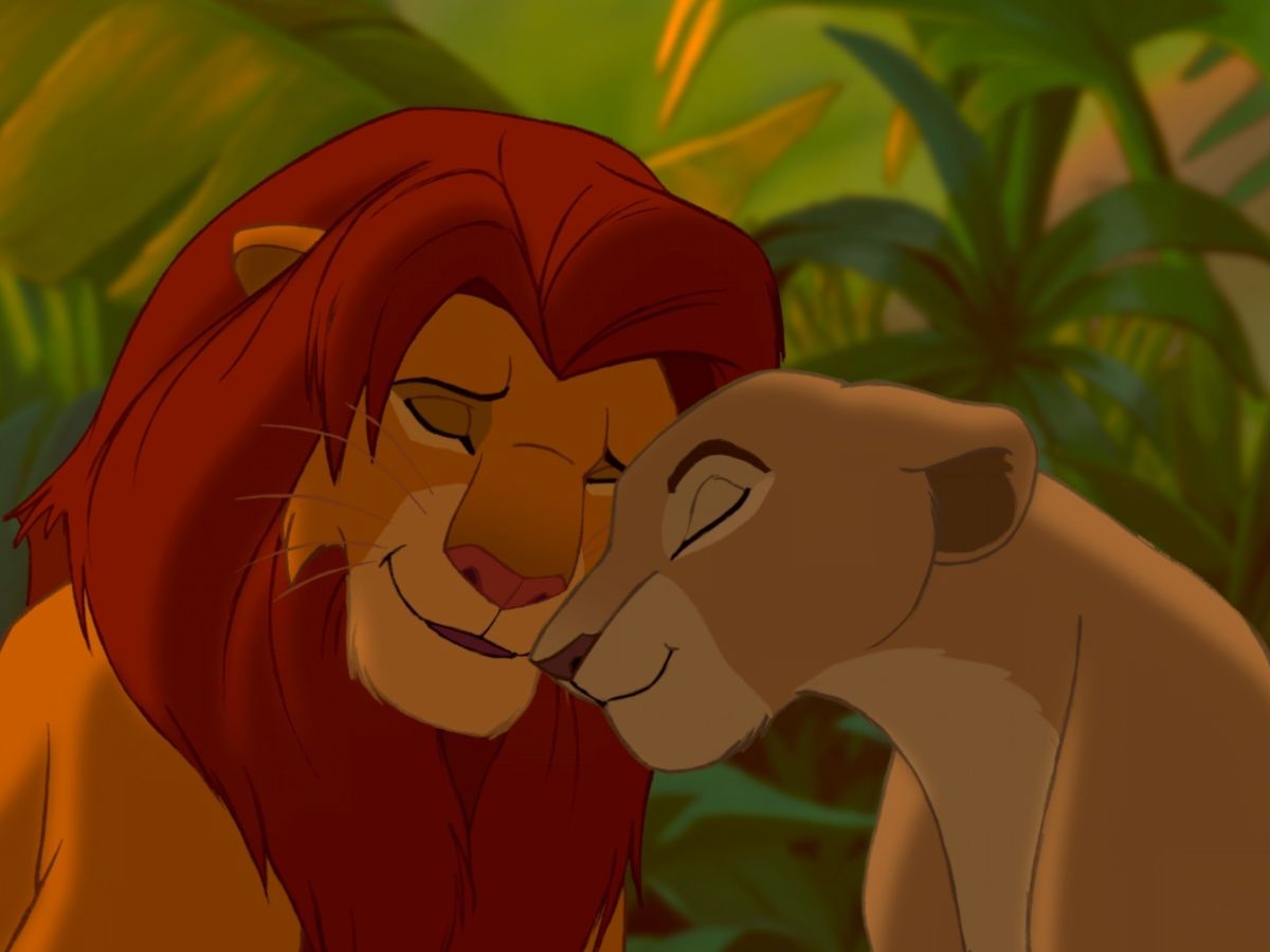 Simba és Nala Az Oroszlánkirály egyik jelenetében