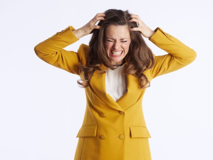 nagyon stresszes nő