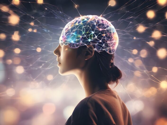 nő gondolataival teremt