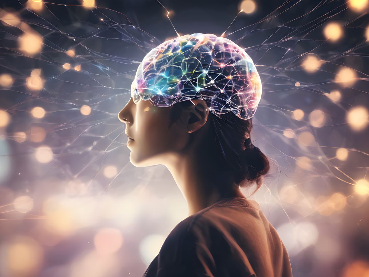 nő gondolataival teremt