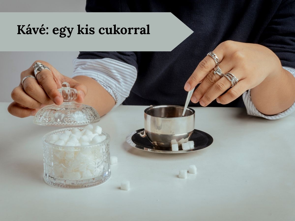 kávé cukor