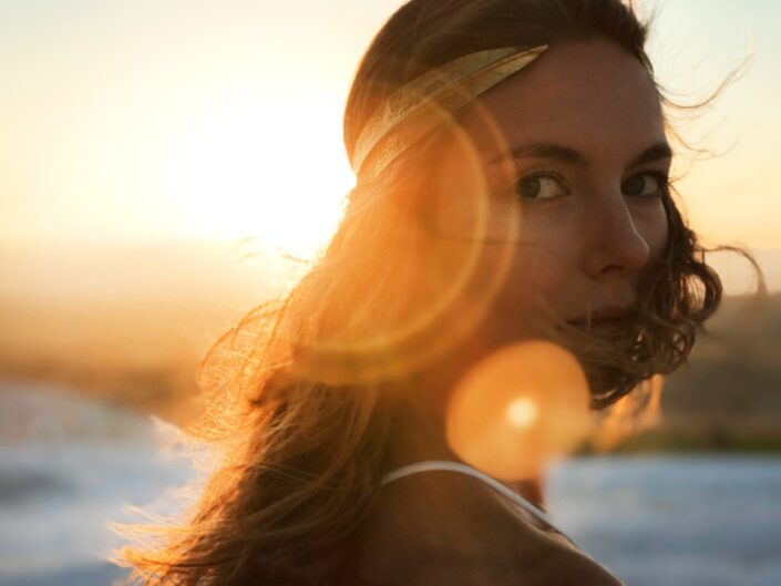 gyönyörű fiatal nő