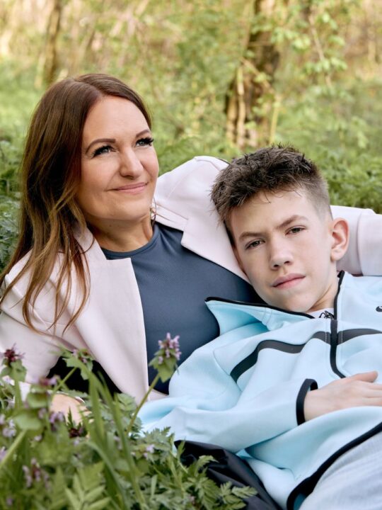 Gyöngy-Murányi Zsuzsanna és fia