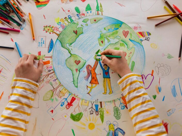 gyerekrajz a Földről