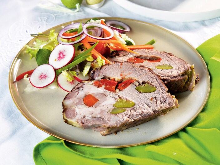 Zöldségekkel töltött tarja