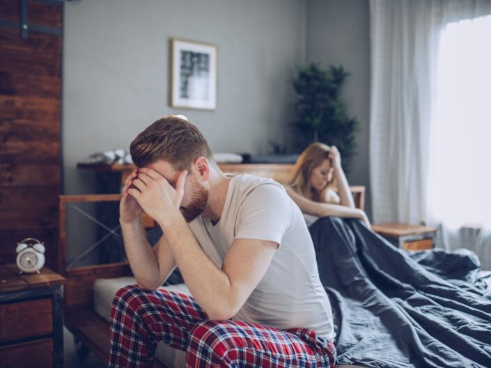 férfi merevedési zavarral küzd