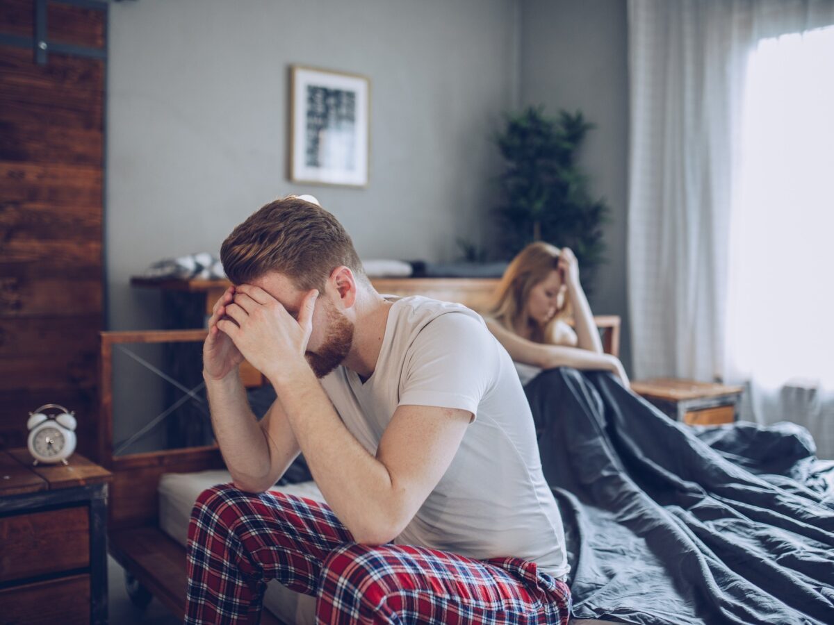 férfi merevedési zavarral küzd